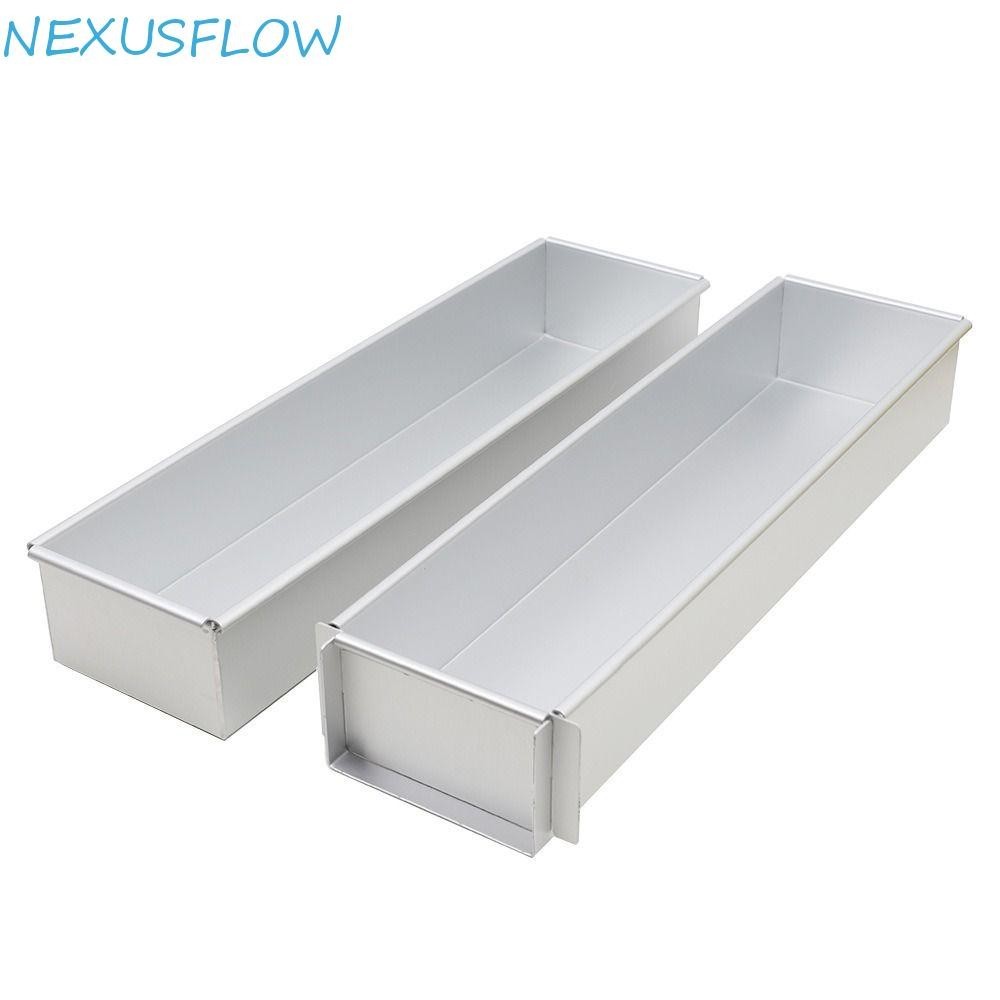 Nexusflow กระทะก้อน, แม่พิมพ์ขนมปังสี่เหลี่ยมยาวอลูมิเนียม, ขอบกิจกรรมระดับมืออาชีพ Non Stick Thicken เค้กถาดอบเค้ก