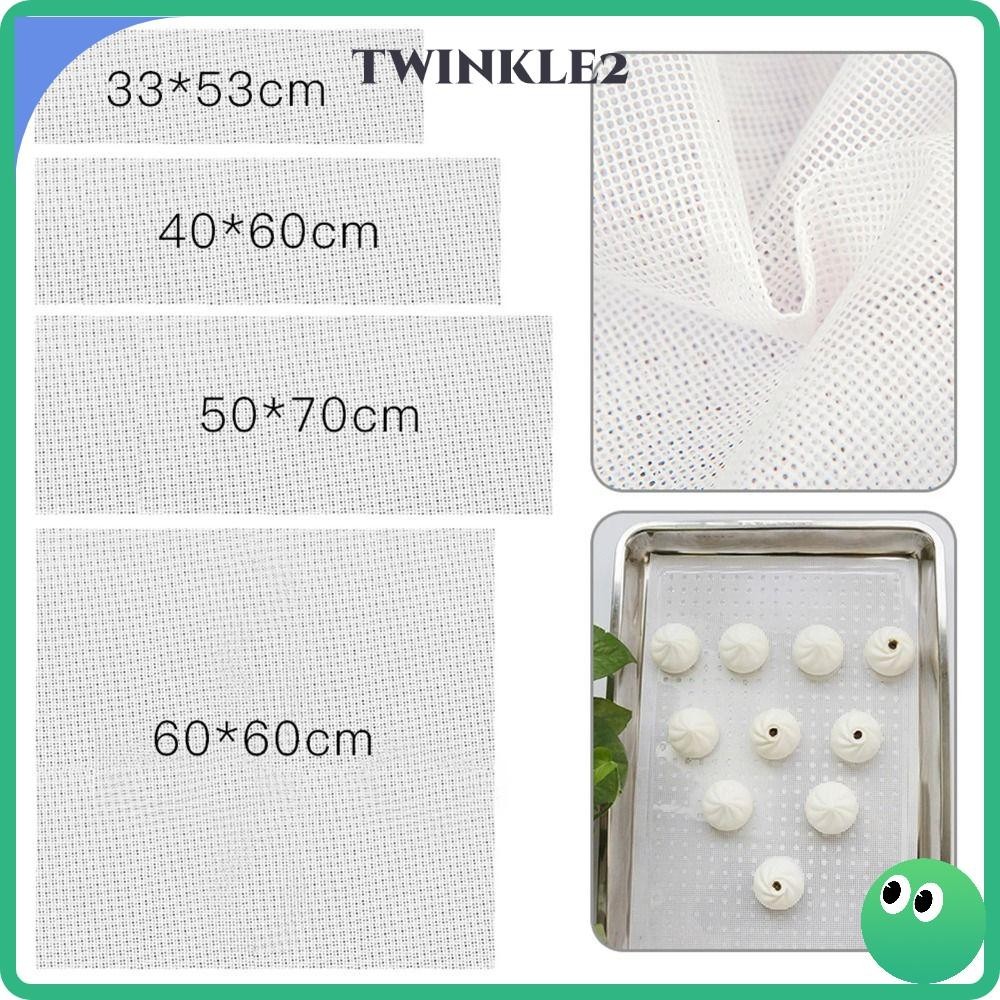 Twinkle แผ่นตาข่ายซิลิโคน แบบหนา ไม่เหนียวติด ใช้ซ้ําได้ สําหรับอบอาหาร ผลไม้ เตาอบ 1 ชิ้น