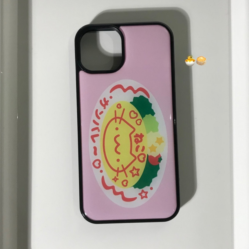 เกาหลี ins ภาพประกอบแมวน่ารักเคสอ่อนขอบสีดําสําหรับ iphone16/15promax/14pro/13/12/11/15plus เคสป้องกันโทรศัพท์มือถือ