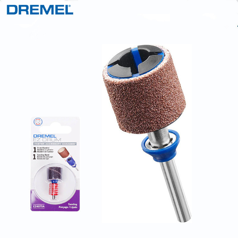 Dremel Ez-407Sa Drum Sanding Band และเครื่องบด Mandrel เข้ากันได้กับเครื่องมือโรตารี่ขนาด 1/2 นิ้วเห