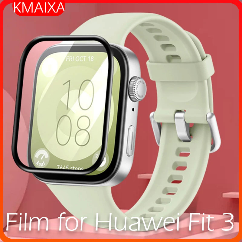 3d ฟิล์มกระจกนิรภัยป้องกันหน้าจอสําหรับ Huawei Watch Fit 3 Soft Tpu / PMMA อุปกรณ์ป้องกันสมาร์ทวอทช์สมาร์ทวอท์ช Huawei Fit 3
