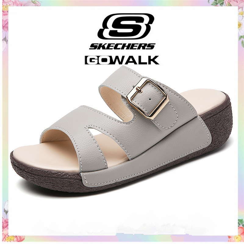Skechers_ รองเท้าผู้หญิง skechers_ sandal รองเท้าผู้หญิงรองเท้าหนังลําลองรองเท้าสุภาพสตรีรองเท้าแตะผ