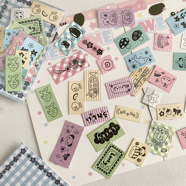 สตีฟ ประมาณ 30 ชิ้นการ์ตูนน่ารักฉลากเครื่องสติกเกอร์วารสารเคสโทรศัพท์ตกแต่งสติกเกอร์ขนาดเล็ก