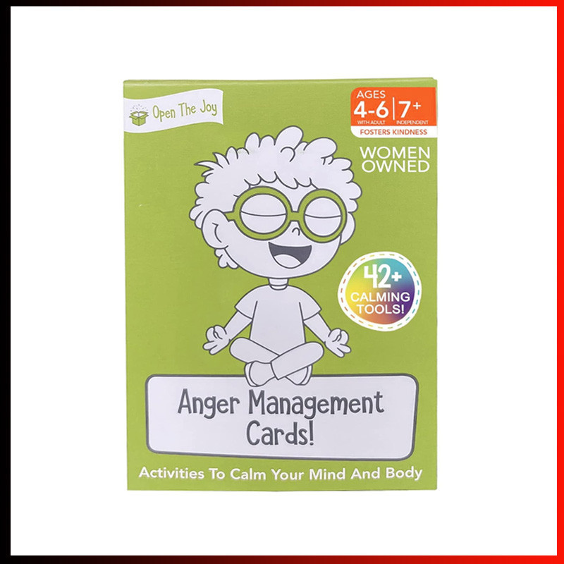 Anger Management Cards for Kids การ์ดการจัดการโกรธสําหรับเด็ก - ความรู้สึกควบคุมด้วยการ์ดเกมแสนสนุก