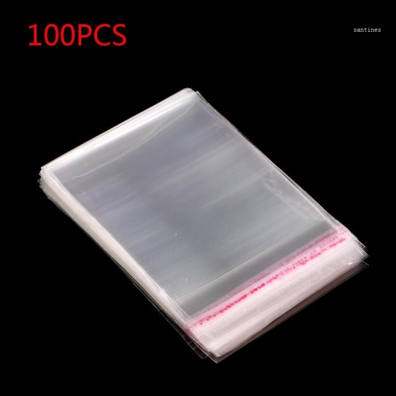 San* 100x Clear Resealable Cellophane กระเป๋าปิดผนึกกาวตนเองถุงพลาสติกเหมาะสําหรับการห่อสบู่ปัจจุบัน