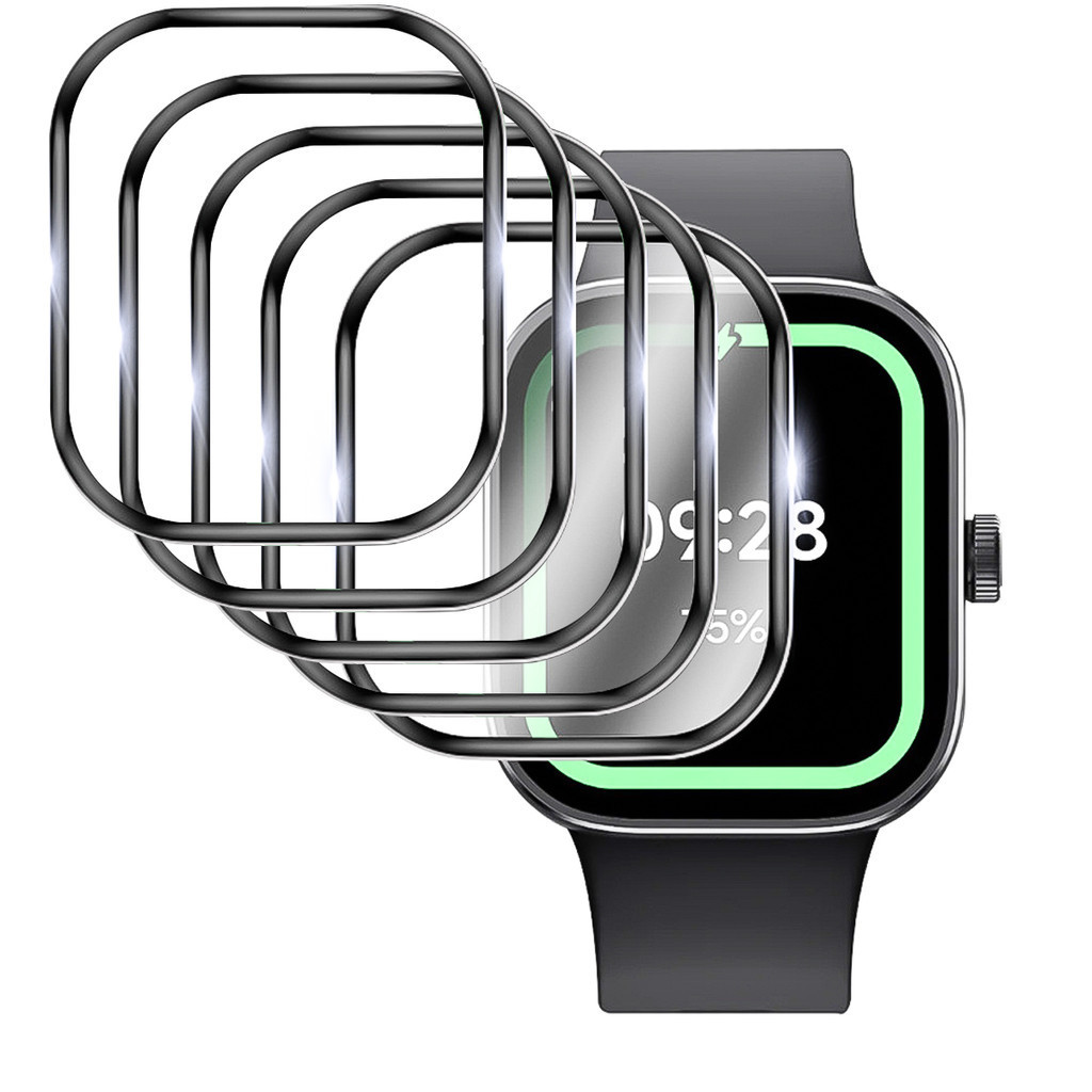 ตัวป้องกันหน้าจอ 20D สําหรับ Mi Redmi Watch 4 ฟิล์มป้องกันรอยขีดข่วนสําหรับ Redmi Watch 4 Full Coverage Ultra-HD ฟิล์มป้องกัน (ไม่ใช่กระจก)