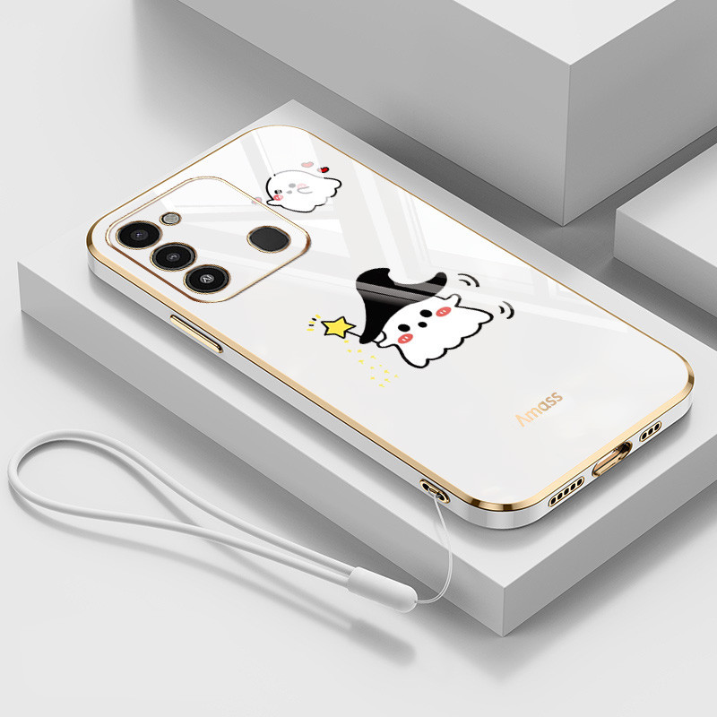 ปลอกสําหรับ Tecno Spark Go 2022 Spark 8C Pop 5 Lte KG5k KG5j BD4 BD4i BD4a การ์ตูนสัตว์รูปแบบกันกระแ