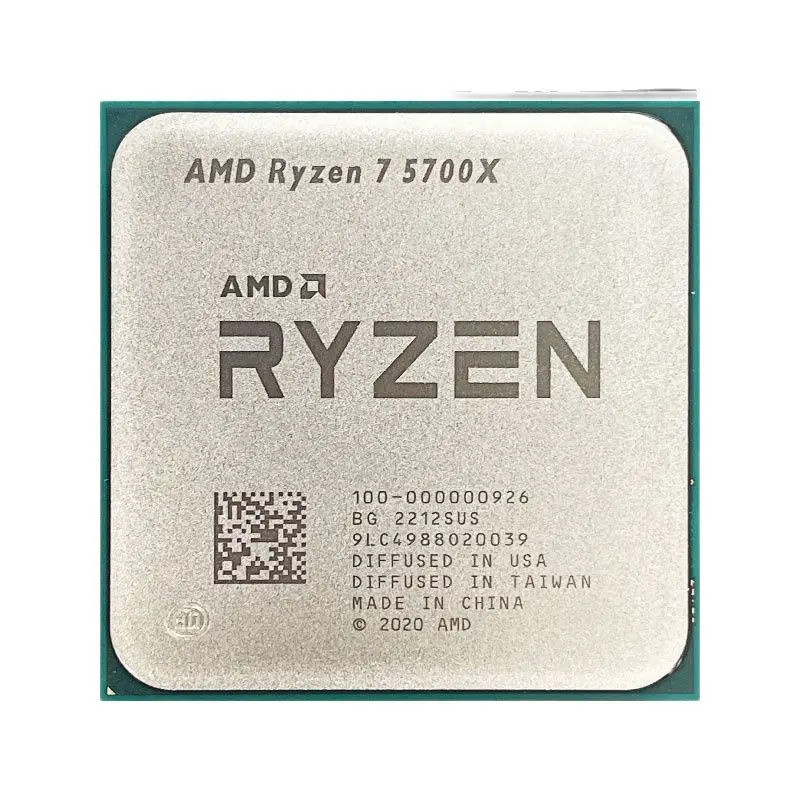 [คลังสินค้าพร้อม] amd ryzen 7 5700x r7 5700x 3.4ghz 8 Cores 16 สายโปรเซสเซอร์ cpu 7nm l3 = 32m 100-0