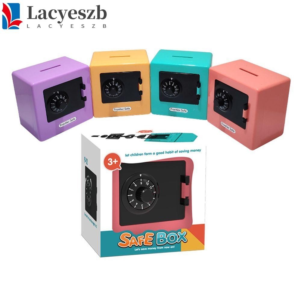 Lacyeszb Coin Bank Kids Retro ATM รหัสผ่านหมุนของขวัญวันเกิดของเล่นรหัสกล่องเก็บเงินสด