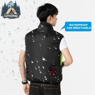 เสื้อกั๊กระบายความร้อนสวมใส่พัดลมระบายความร้อนเสื้อกั๊กทนความร้อนสําหรับฤดูตั้งแคมป์ตกปลา