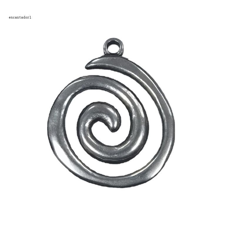 Swirl Charm จี้สําหรับเครื่องประดับทําโบราณ Silver Plated Whirlpools รอบแท็กจี้ Charm DIY สร้อยคอ Keychai
