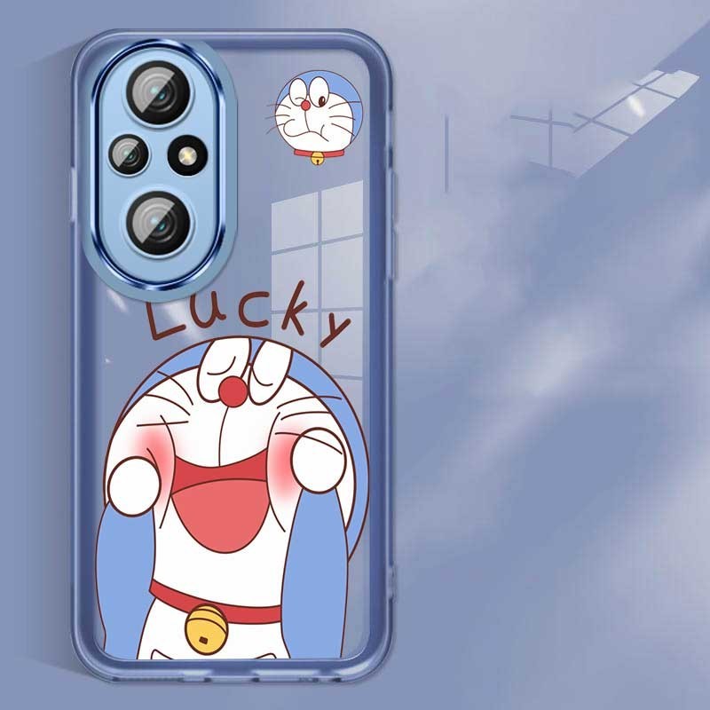 Honor 200 Pro 200 Lite Honor200 Stylish Casing Crystal Candy Case เคสป้องกันเลนส์ Lucky Doraemon Liquid Phone Cover
