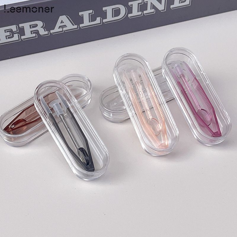 【Lemon】 ชุดเครื่องมือคอนแทคเลนส์ แบบพกพา 2 ชิ้น พร้อมปลายนิ่ม-LN