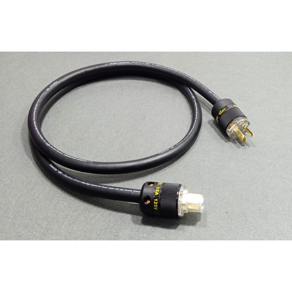 แบบไม่หุ้มตาข่าย สายไฟ Monster Cable  PowerLine 400 Signature Series หัวท้าย Acrolink cryo ครับผมมม