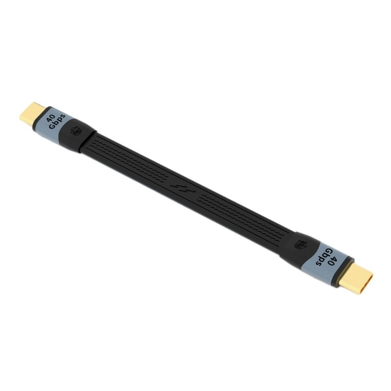 3C USB4 0 USB C ถึง USB C สายชาร์จด่วน 40G 100W FPC Soft 8K วิดีโอที่มีประสิทธิภาพ