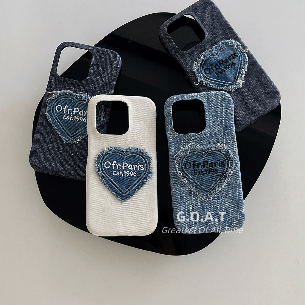 Fast shipping เคสโทรศัพท์ผ้ายีนส์กันกระแทกปลอกอ่อนเข้ากันได้สําหรับ iPhone 11 15 14 13 12 Pro Max เคส iPhone ป้องกันป้องกันการหล่นฝาหลังกรณี
