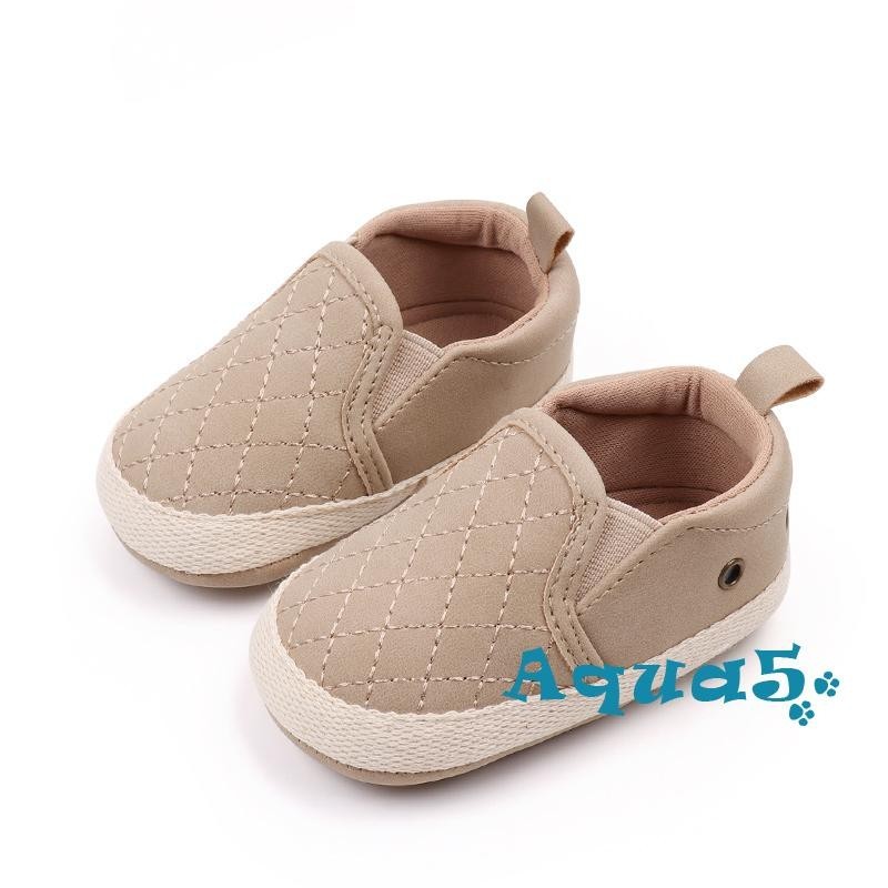 Aqq-baby First Walking รองเท้าแฟชั่น Quilted Crib รองเท้านุ่ม Slip-on รองเท้าผ้าใบสําหรับเด็กทารกชายหญิง ราคา ถูกที่สุด ดีลบีเคเค แกลเลอรีภาพที่ 8