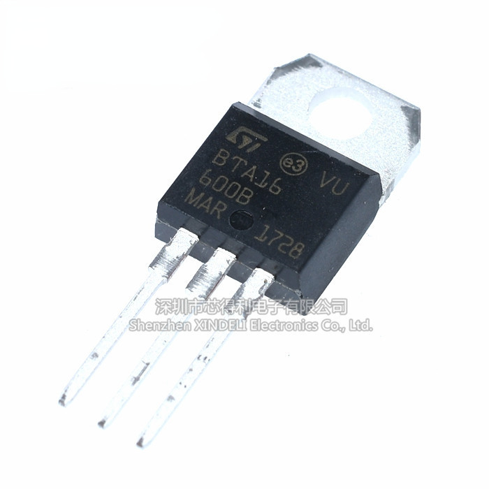 Bta16-600b 600C 800B ยี่ห้อใหม่ In-Line TO-220 16A 18A 600V Two-Way Controllable Silicon ยี่ห้อใหม่พร้อมสต็อก