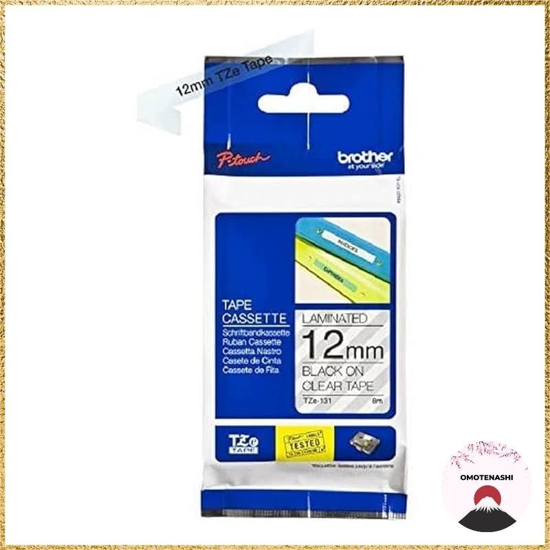 [Brother Genuine] P-touch Laminated Tape TZe-131 12mm width (Black on Clear)
Brother Industries TZe 