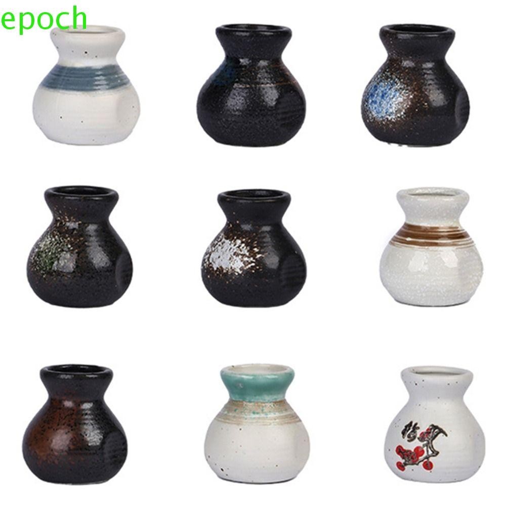 กล่องเครื่องจ่ายไม้จิ้มฟัน EPOCH,ที่ใส่ไม้จิ้มฟันเซรามิกย้อนยุคขนาดเล็ก,ภาชนะเครื่องประดับสไตล์ญี่ปุ่นที่เรียบง่ายแจกันขนาดเล็กตกแต่งสําลีขวดเก็บโรงแรม