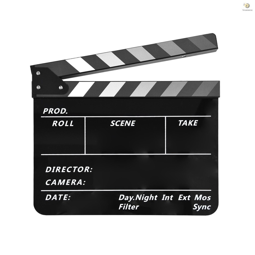 อะคริลิค Clapperboard ฟิล์ม Clapboard ภาพยนตร์ Directors Slate ตัด Action ฉาก Clapper Board ฟิล์ม Sl
