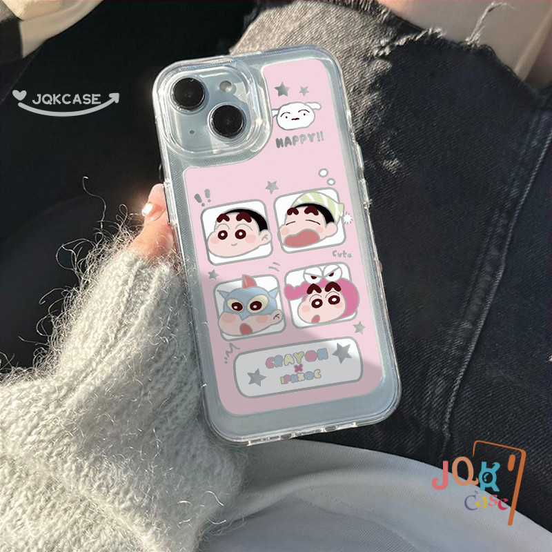 น่ารักจัง การ์ตูนคู่ดูเดิล เคส ชินจังRedmi 12C 12 13C 10 10C 9 9A 10A A1 NFC 9C Note 8 13 11 12 9 10 Pro 10s 11s POCO M3