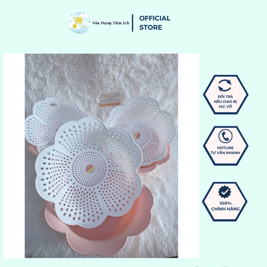 ตะกร้าแอปริคอทคู่ทุกขนาด สะดวก หนา ทนทาน ทองเหลือง+ตะกร้าพลาสติก ชุด Mta-Mart2