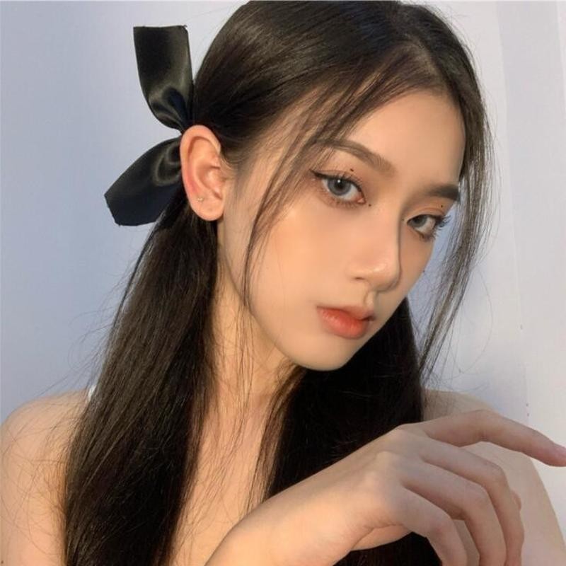 ปาตาชู กิ๊บติดผมโบว์สีขาวสไตล์เกาหลี 1 คู่สําหรับผู้หญิง - รูปที่ 4