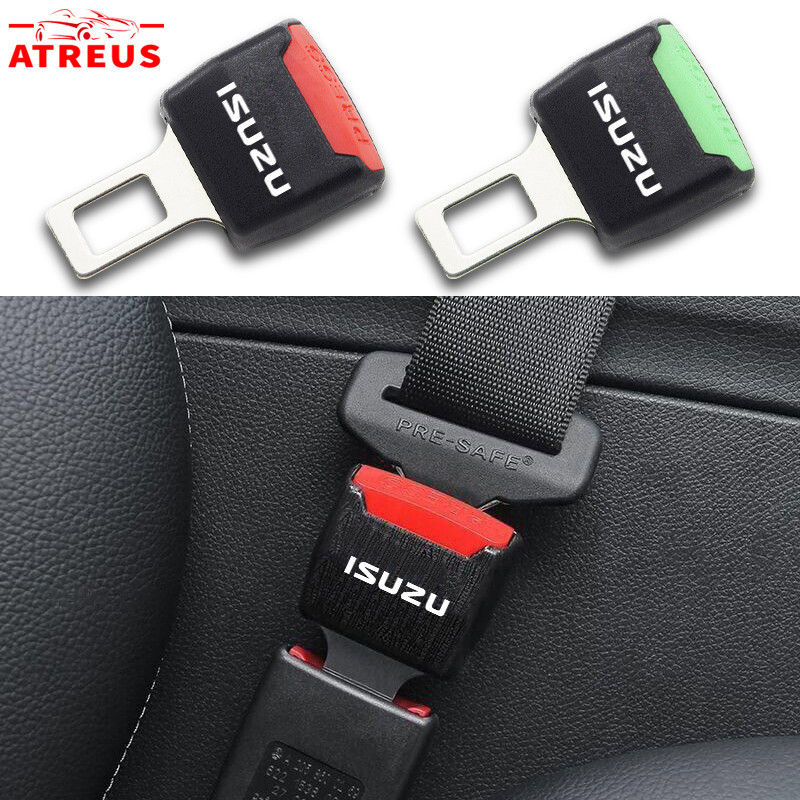 1/2 ชิ้น ISUZU คลิปหัวเข็มขัดนิรภัยรถยนต์ หัวต่อขยายเข็มขัดนิรภัยรถยนต์ ที่เสียบเบลท์หลอกใช้งานได้จริงเสียบต่อกันได้ สำหรับ ISUZU Panther Elf Traga Dmax Mux Trooper MU7 TFR Crosswind Panther Sportivo