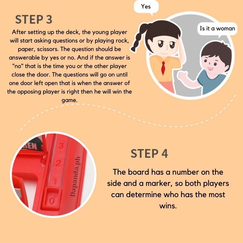 GeeToy WHO IS IT เกมกระดานฝึกความจำตรรกะสำหรับเด็ก การเดาครอบครัวแบบตลก ของเล่นเพื่อการศึกษาแบบมอนเตสเซอรี ของขวัญ - รูปที่ 7