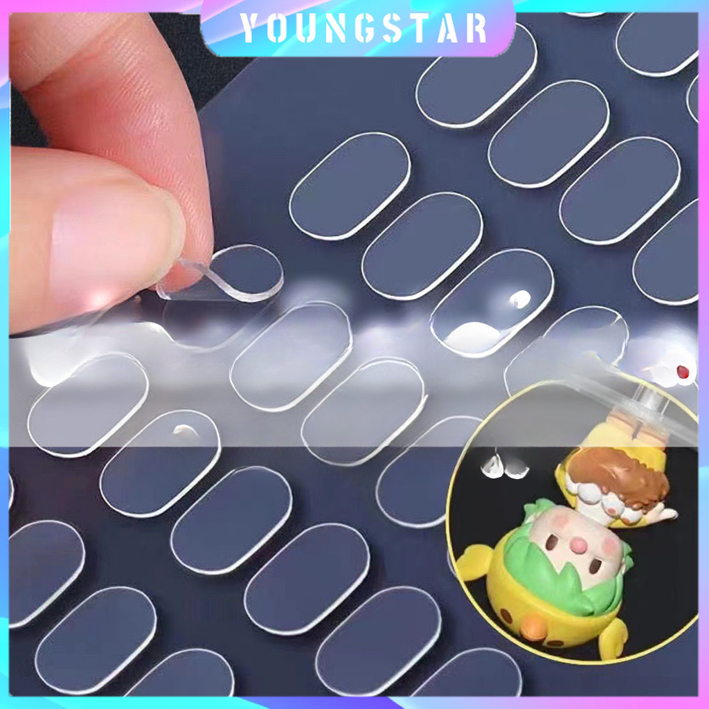 Fyg Clear Sticker Double Face Glue Model Stick Peel Out Non-Stain Tight Stick กาวใสรุ่นกาวชุดสติ๊กเกอร์