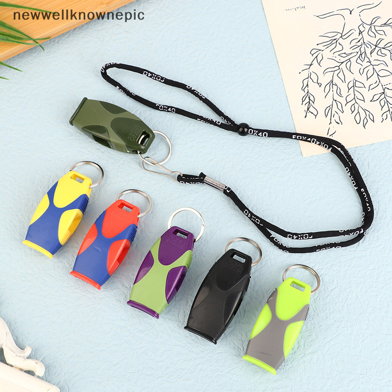 Newwellknownepic 1 PC กีฬาเช่น Big Sound Whistle ไม่มีเมล็ดนกหวีดพลาสติกฟุตบอลมืออาชีพบาสเกตบอลผู้ตัดสินนกหวีดเครื่องมือกลางแจ้ง TH