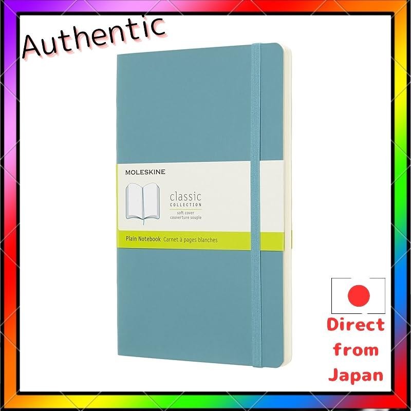 Moleskine Color Notes Soft Cover Plain Large Size Reef Blue Qp618B35
