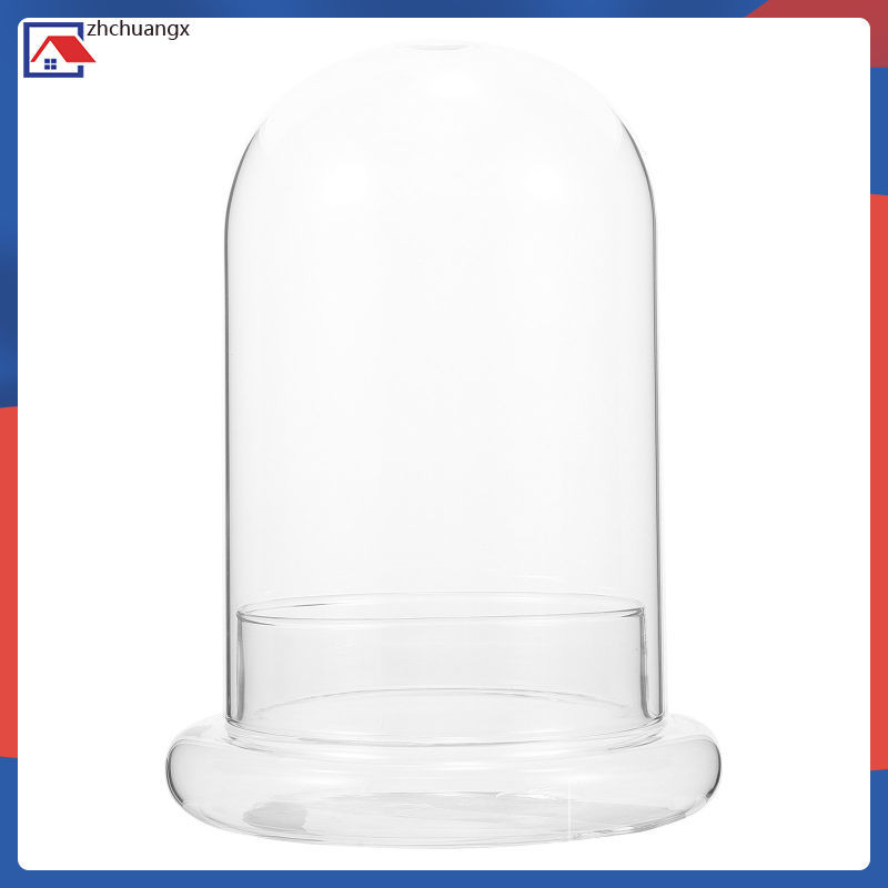 ตกแต่งประดิษฐ์ Bell Jar ภูมิทัศน์ขวดนิเวศวิทยาพืช Moss Big Hole ตกแต่งแก้วจอแสดงผลที่ชัดเจน Cloche โต๊ะ Terrarium