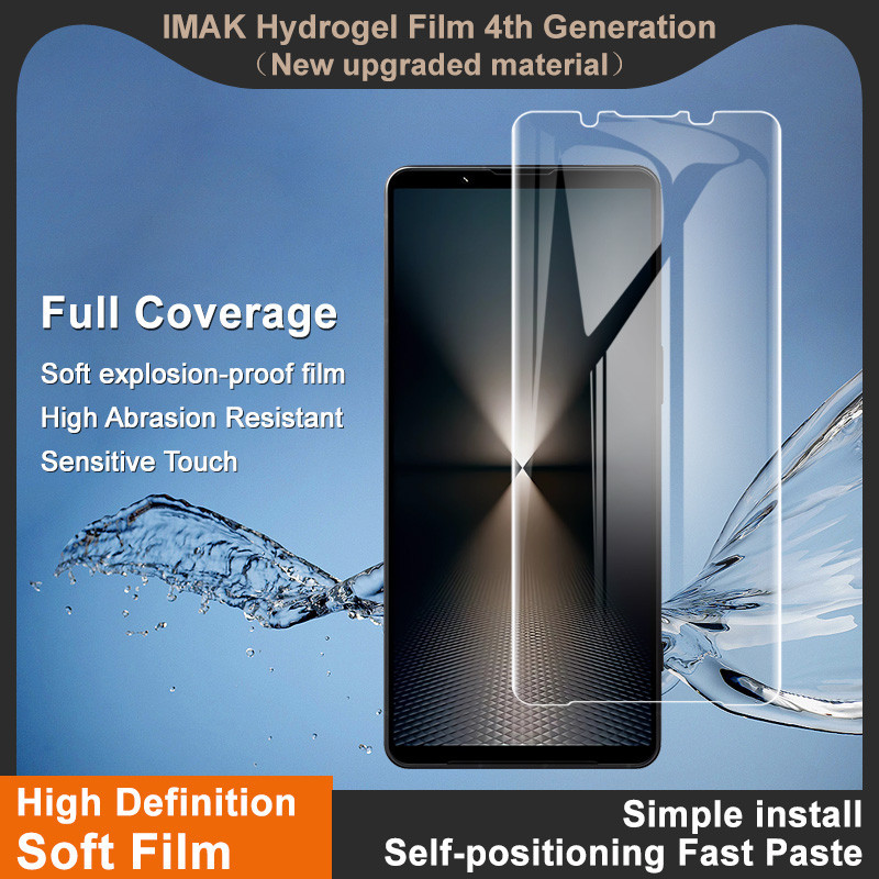 Imak for Sony Xperia 1 VI Mark 6 Full Cover Screen Protector Soft Clear Front Hydrogel Film
