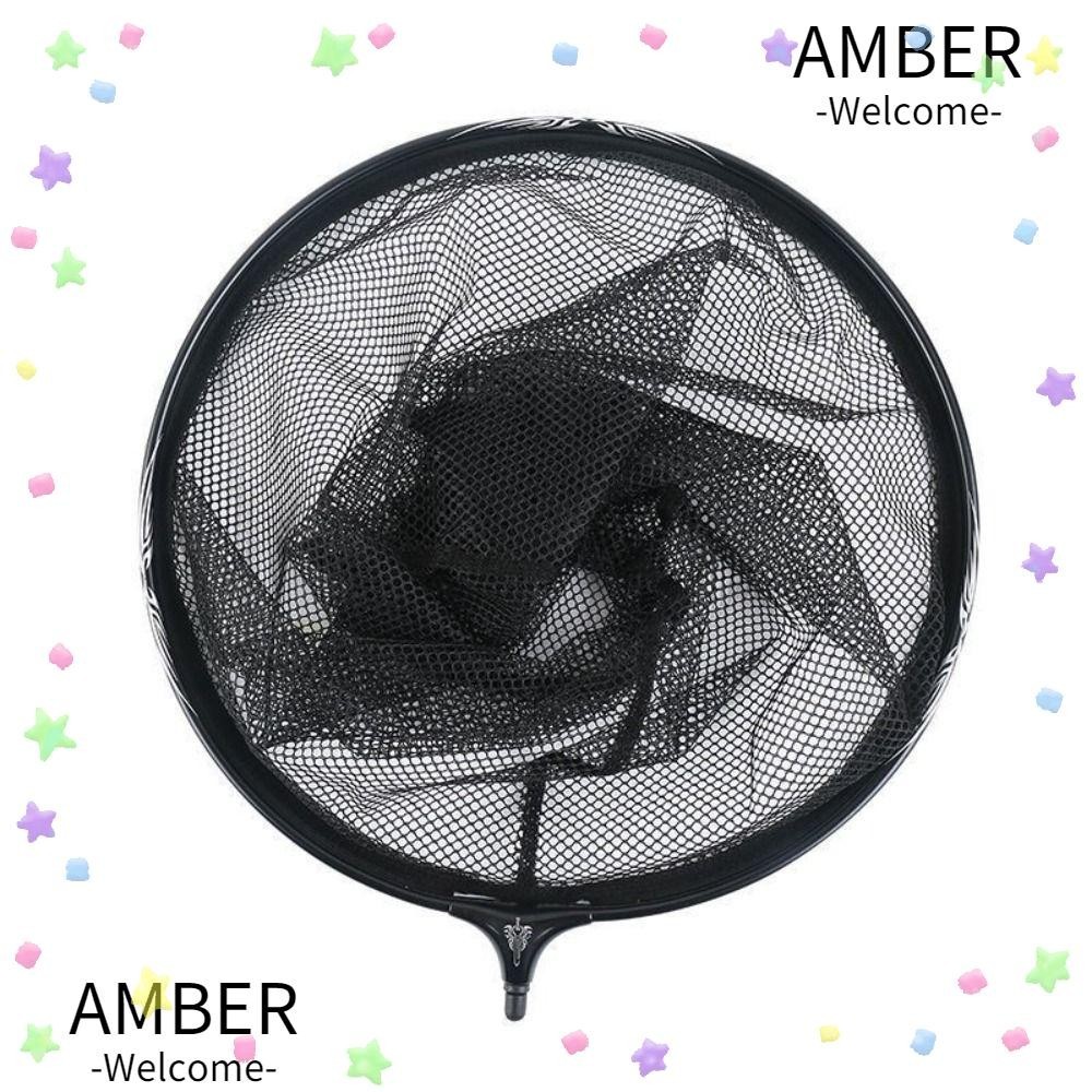 Amber Fishing Landing , หัวตกปลาป้องกันตะขอตกปลาลึก, ผ้าตาข่ายนาโน ตาข่ายพับสีดํา