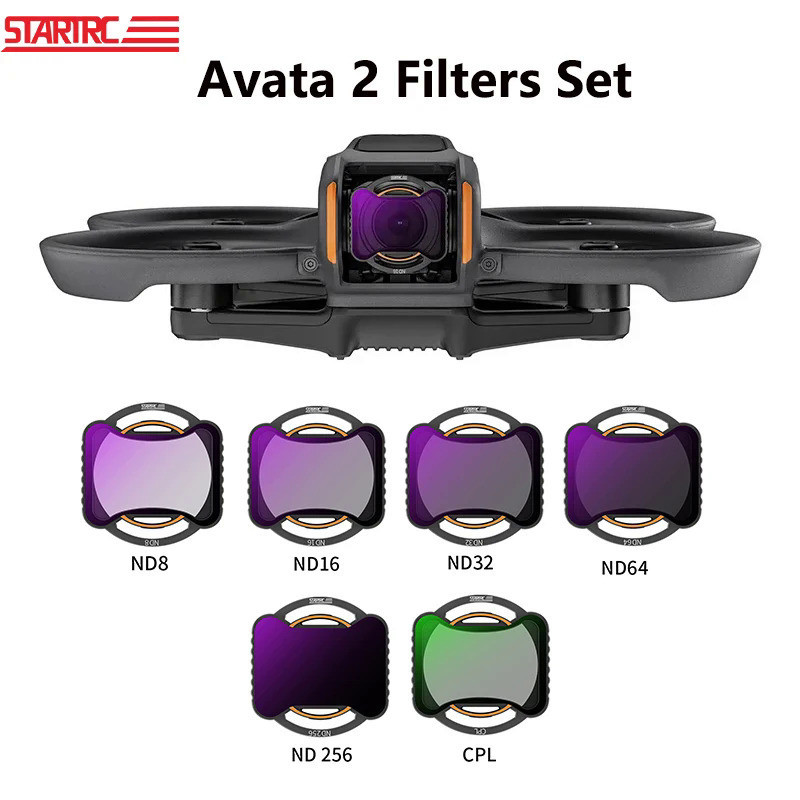 STARTRC ND Filter Set for DJI Avata 2 Camera Lens Filter CPL ND16 ND8 ND32 ND64 ND256 UV Filters Ava