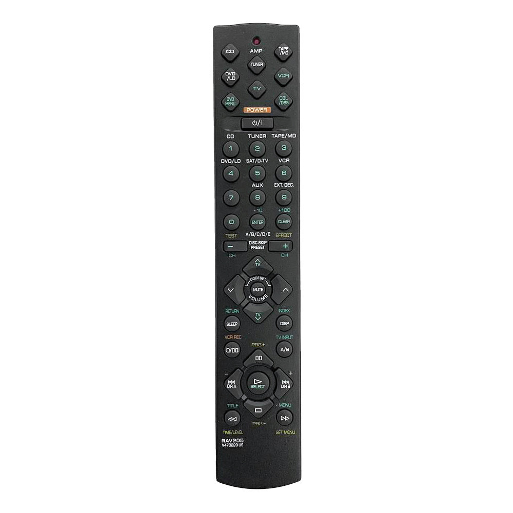 ใหม่ RAV205 V473220US สําหรับ Yamaha Audio / Video AV Receiver รีโมทคอนโทรล HTR-5230 RX-V396 YHT17