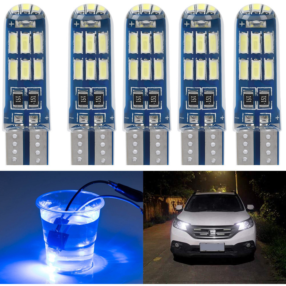 T10 4014 W5W ไฟรถยนต์ - ไฟ LED ความกว้าง - โคมไฟบรรยากาศในร่ม - ไฟเครื่องหมายด้านข้าง - หลอดไฟป้ายทะเบียนประตู - สําหรับรถจักรยานยนต์รถยนต์
