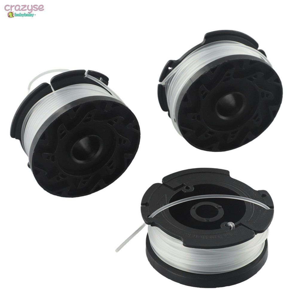 [Cra]คุณภาพสูง 3 ชิ้นสําหรับ Black & Decker A6481 Trimmer Spool LineST4525 ST6600 ST7200