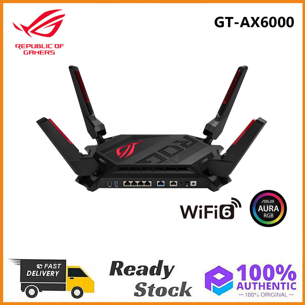 เราเตอร์สําหรับเล่นเกม ASUS ROG Rapture GT-AX6000 Dual-Band WiFi 6 - พอร์ต 2.5G คู่, ฮาร์ดแวร์ที่ได้