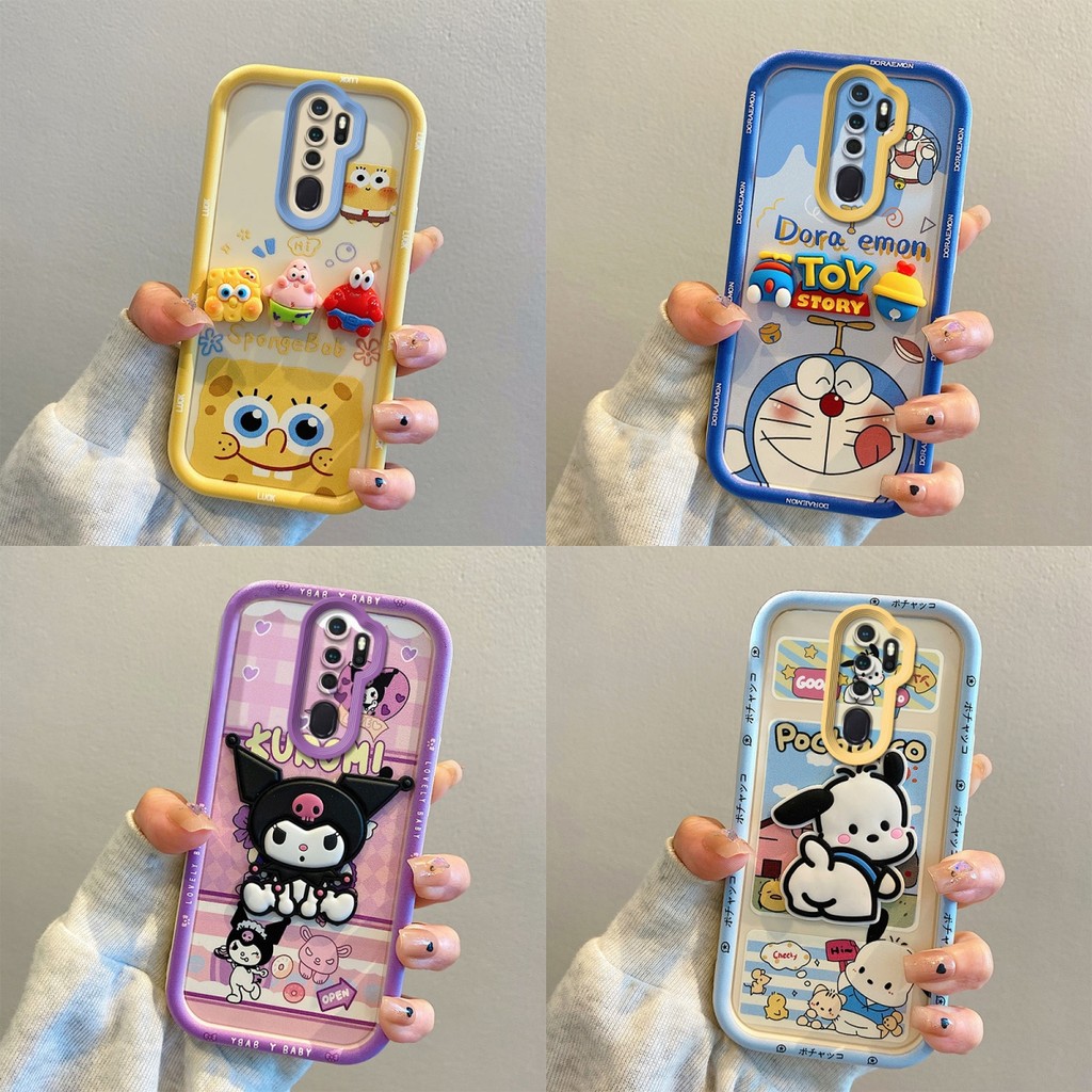 เคส OPPO A5 2020 A9 2020 ซิลิโคนตุ๊กตาป้องกันการวางโทรศัพท์กรณีป้องกัน