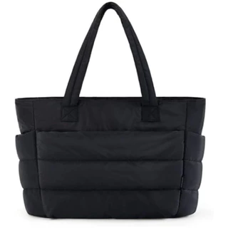 IFAYSHOW ผู้หญิง Tote,ขนาดใหญ่ความจุ Casual Fluffy Puffer กระเป๋าถือ,อเนกประสงค์หลายกระเป๋า Commutting กระเป๋าสําหรับการเดินทางทํางาน Beach Gym Store