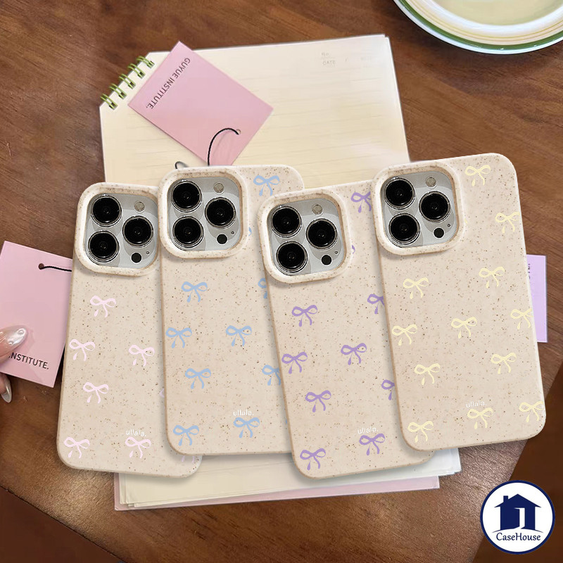 เคสอ่อนแบบมีโบว์โบว์สีม่วงสวยงามสำหรับ VIVO Y78 Y12s Y17s Y20 Y27 Y12 Y36 Y21 Y21s Y15s Y16 Y15 Y12i Y91 Y02 V29 Y17