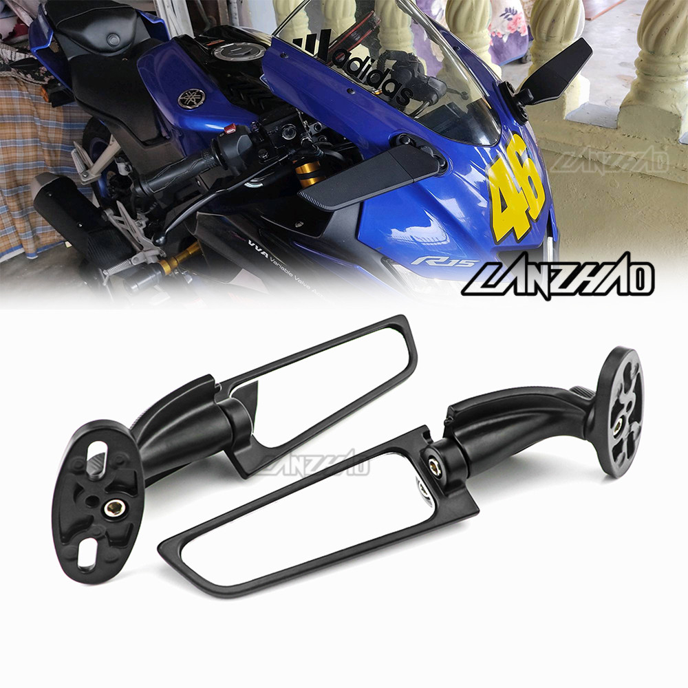 กระจก ปีก Winglet กระจกมองข้างพร้อม YAMAHA R15 v2 v3 v4 R15M