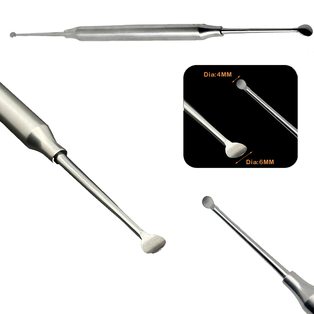 ทันตกรรม Implant Excavator ช้อน Oral Care Restorative Cavity เครื่องมือทันตกรรมกระดูก Curettes เครื่องมือ