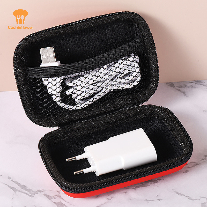 Ckfr กระเป๋าเก็บของสําหรับเดินทางเคสชาร์จสําหรับหูฟังแพ็คเกจกระเป๋าซิปแบบพกพา Travel Cable Organizer Electronics Storage ใหม่