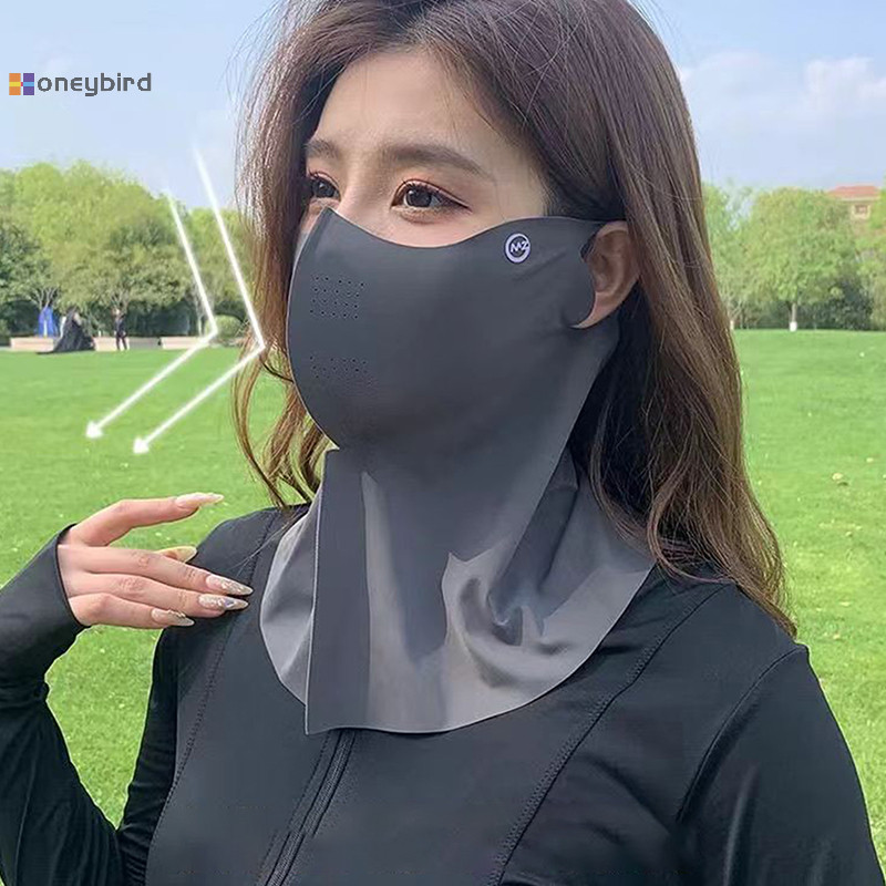 Kaleidoscope ผู้หญิงฤดูร้อน UV ป้องกันผ้าพันคอคอผ้าไหมน้ําแข็ง Face Mask ฝาครอบกลางแจ้งห่อกีฬาขี่จักรยาน Sun Proof กันฝุ่น Nice