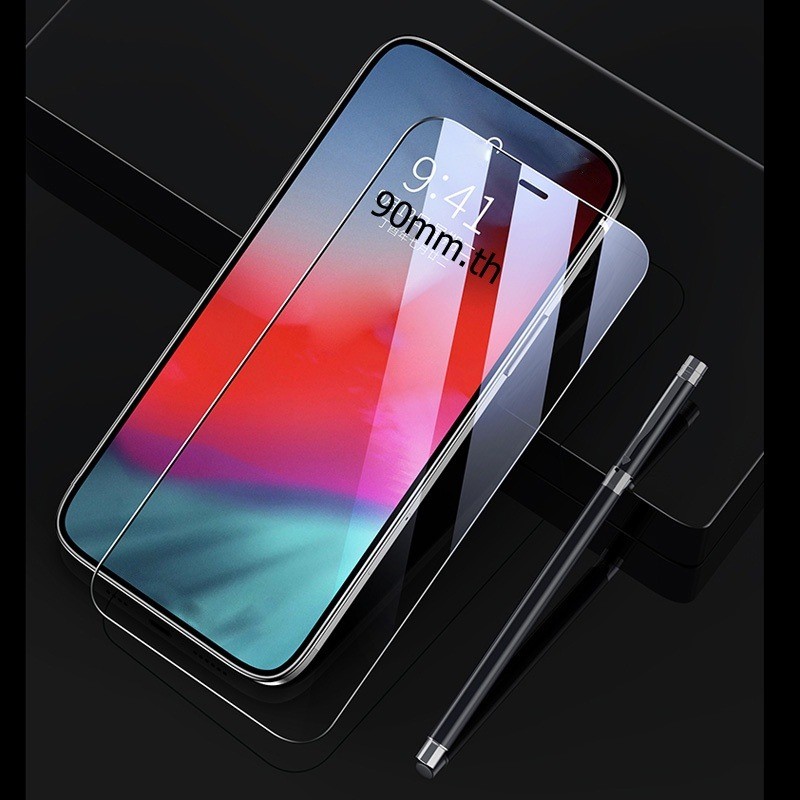 ฟิล์มกันรอย 2 in 1 สำหรับ iPhone 16 Pro Max Plus ฟิล์มกระจกนิรภัยสำหรับ iPhone 16 15 14 13 12 11 Pro