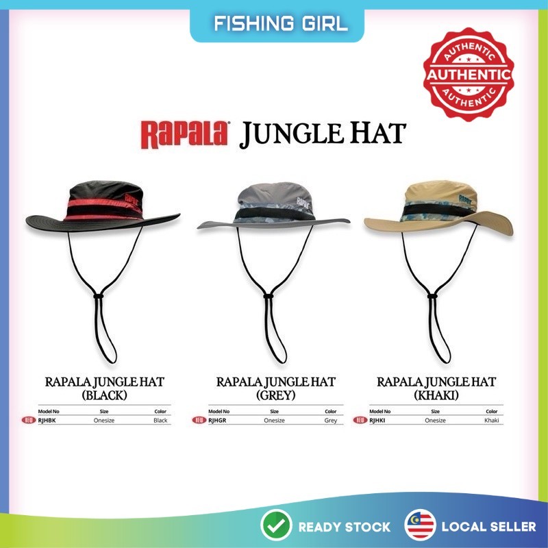 หมวก RAPALA JUNGLE ปกป้องหมวกเต็มรูปแบบ